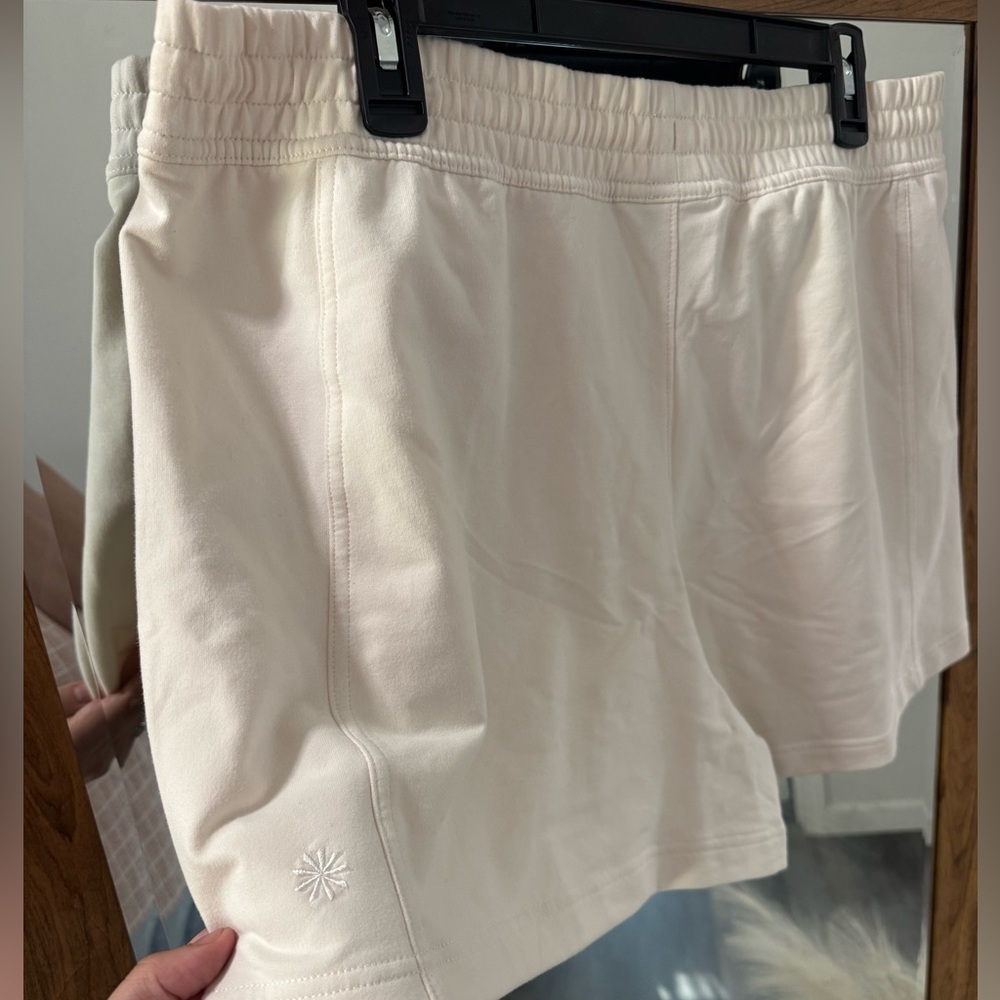 BNWT ATHLETA RETROTERRY HIGH RISE SHORT- CREAM - Picture 4 of 7